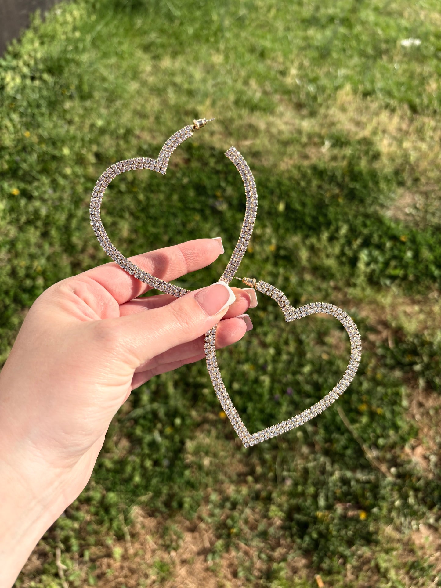 Large heart hoops