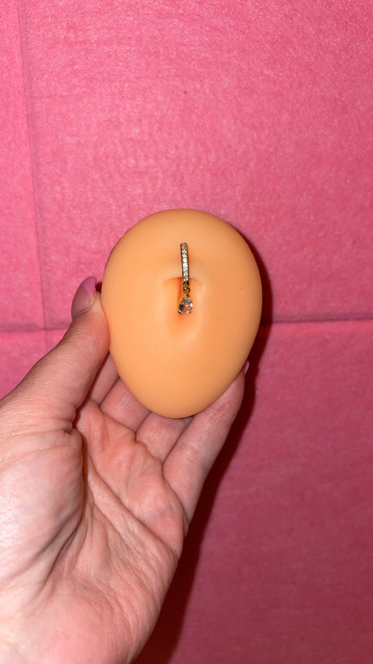 Clicker belly ring