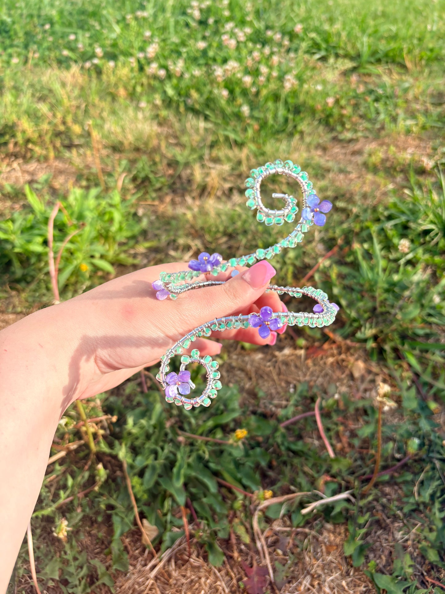 Flower garden arm cuff