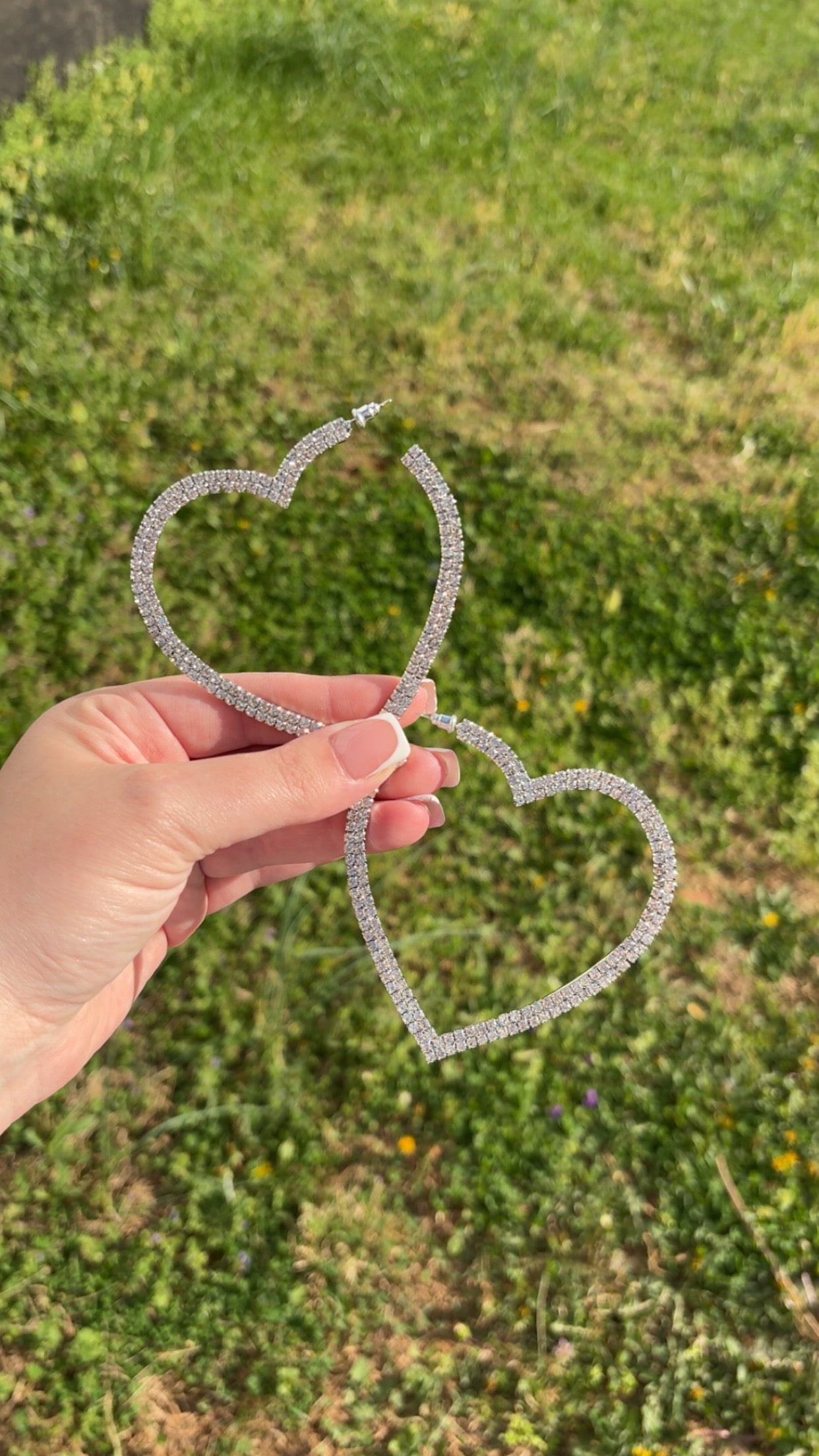 Large heart hoops