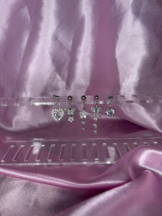 Silver belly rings