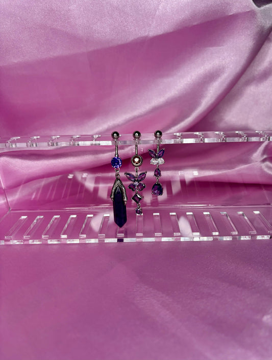 Purple belly rings