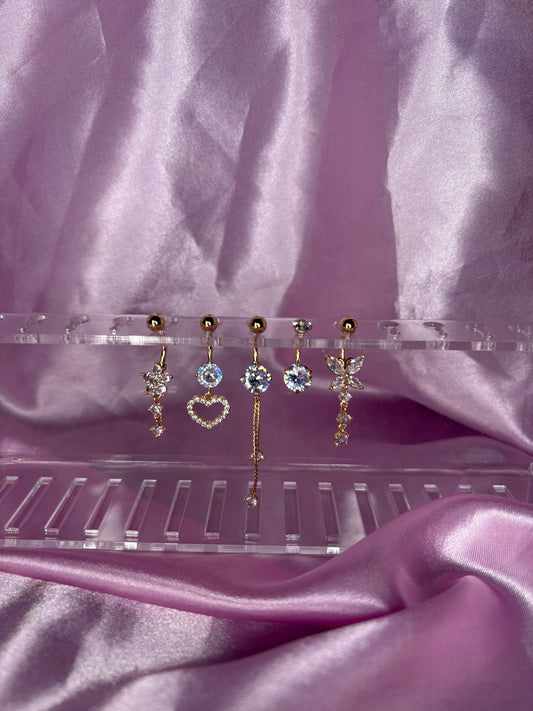 Gold belly rings