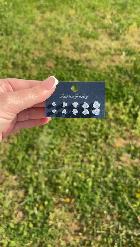 Multi heart earring pack